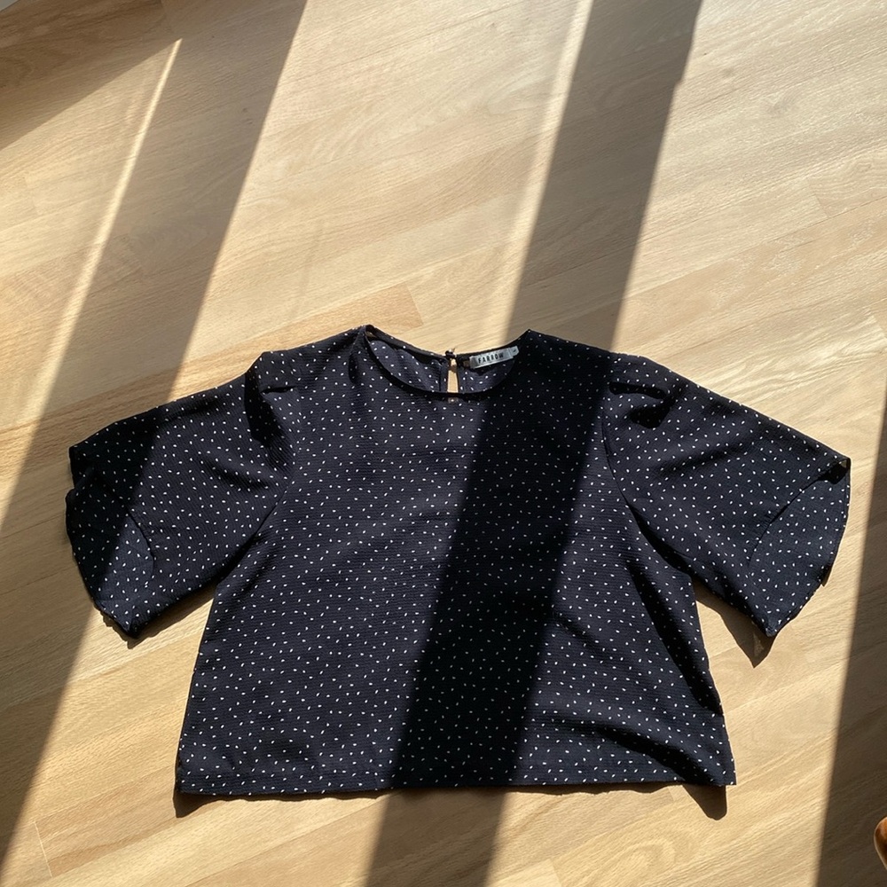 Farrow Bell Sleeved Cropped Top